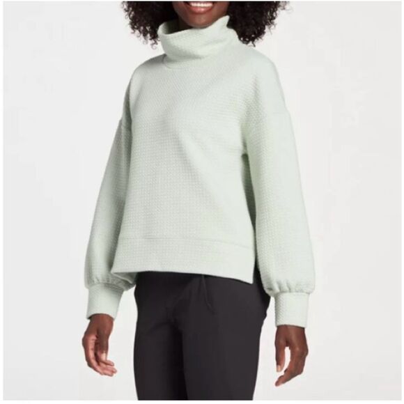 Calia Sage Cloud Extended Neck Pullover Sweatshirt sz XS NWT - Picture 1 of 9